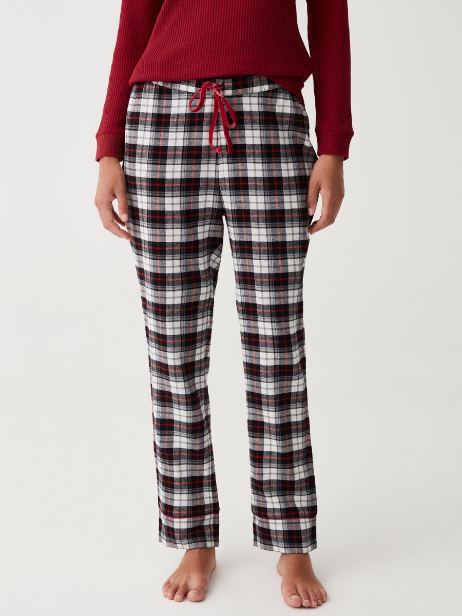 Cotton pyjamas with granddad neckline_3