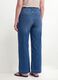Blue cotton and stretch viscose denim jeans, bootcut fit_2