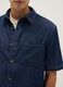Blue denim pure cotton regular fit shirt with chest pocket_3