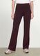 Brown ribbed pure cotton flared leggings_3