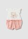 Multicolour pure cotton baby romper with designs_0