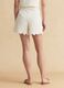 White pure cotton broderie anglaise shorts_2