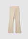 Umstands Flare-Hose Beige aus Stretch-Baumwolle_4