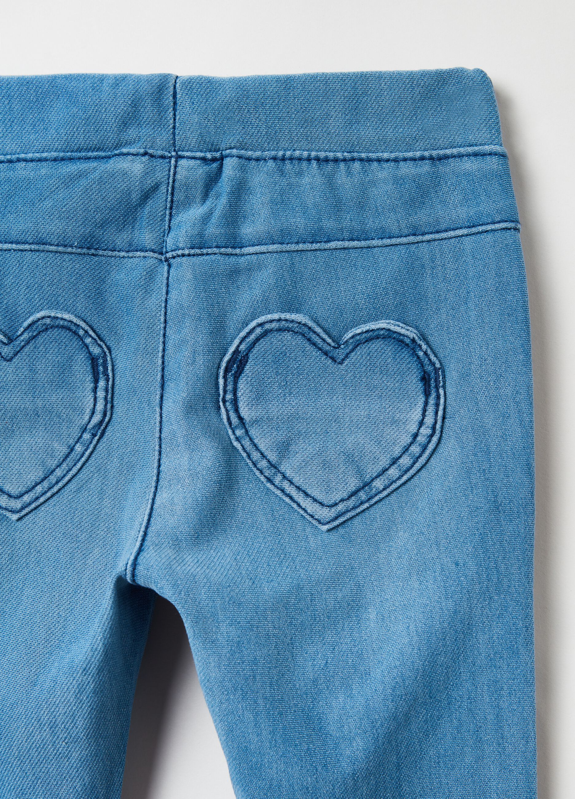 Jeggings with heart patch