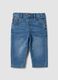 Jeans denim blu chiaro in cotone elasticizzato regular fit per bimbo_0