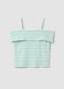 Girls&rsquo; multicolour striped stretch cotton camisole top_3