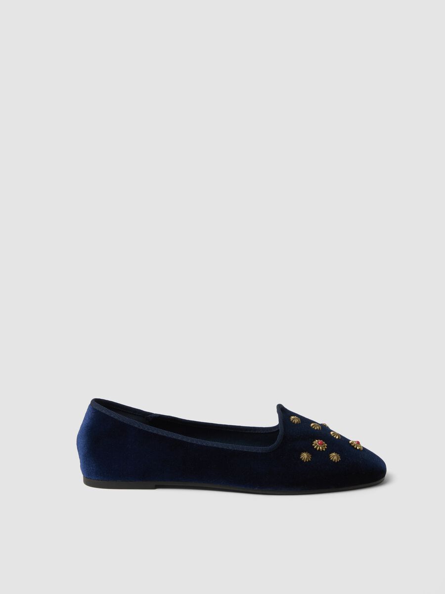 Blue Friulane with gold jewelled embellishments_0