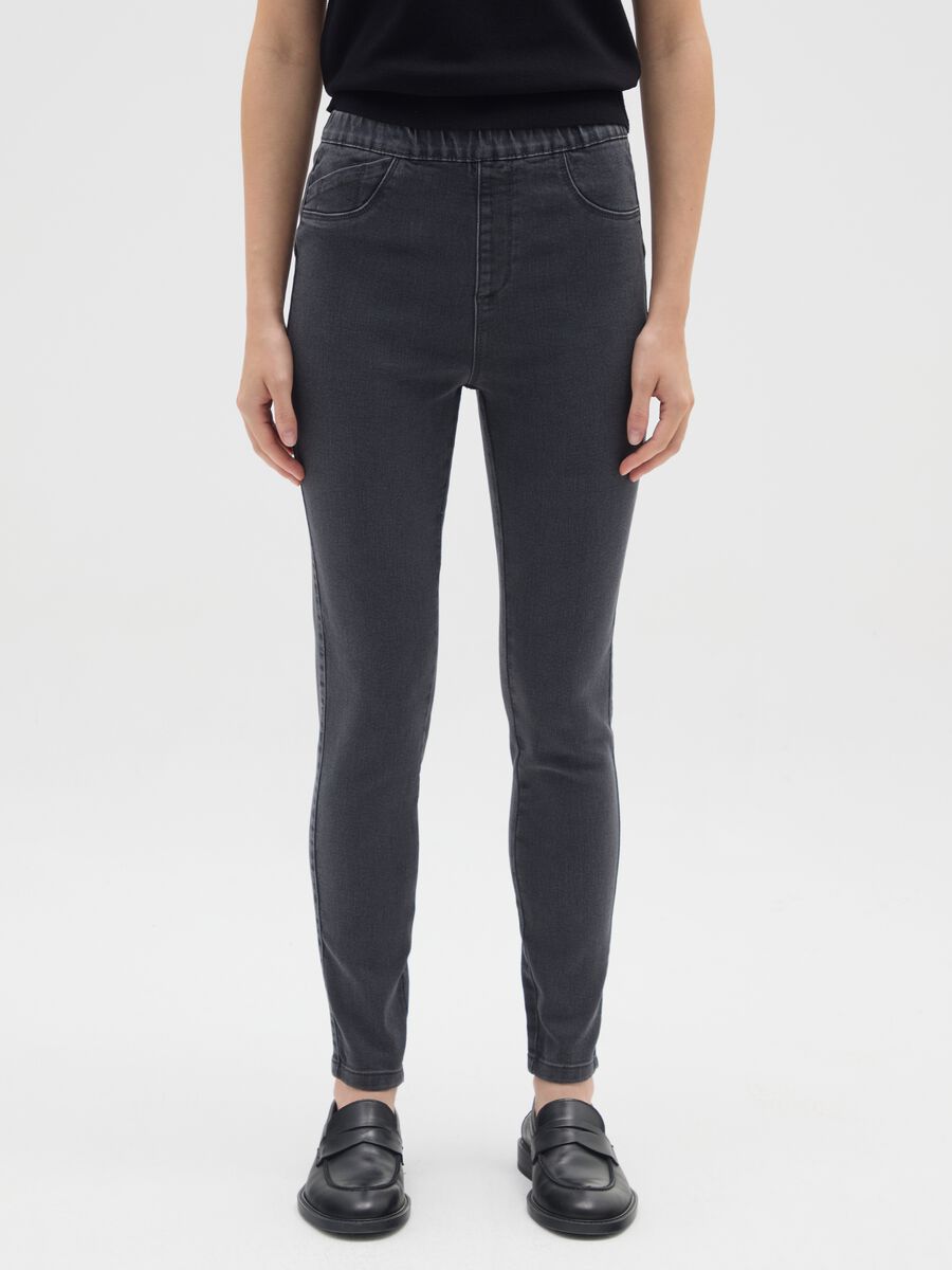 Grey Stretch Skinny Jeans_1