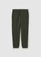 Fleece joggers with drawstring_4