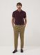 Brown stretch-cotton chino trousers_0