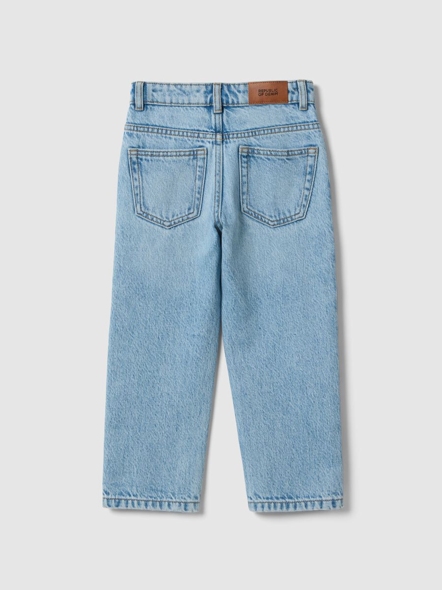 Jean d&eacute;chir&eacute; en denim 100 % coton gar&ccedil;on, coupe confort_2