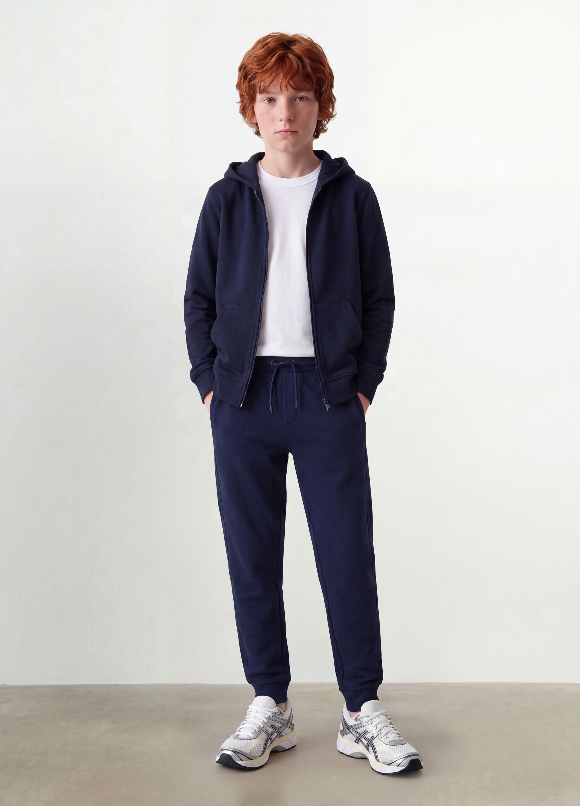 Blaue Joggerhose aus Bio-Baumwolle