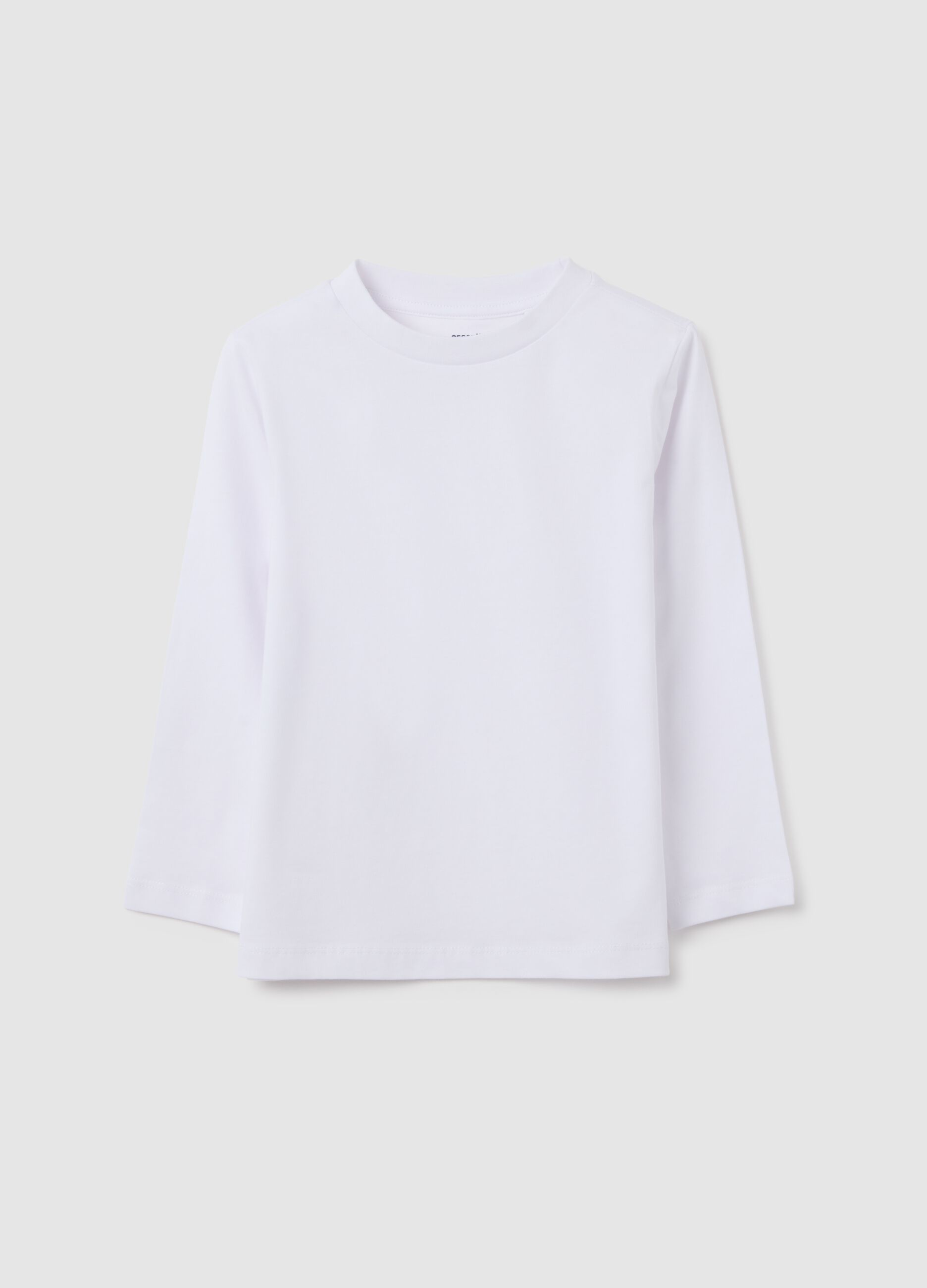 White pure cotton children's regular fit shirt