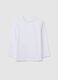 White pure cotton children's regular fit shirt_0