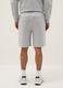 Grey Stretch Cotton Regular Fit Bermuda Shorts_2