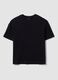 Black oversized pure cotton short-sleeve T-shirt_3