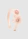 Pink Headband for Girls with Flowers_2