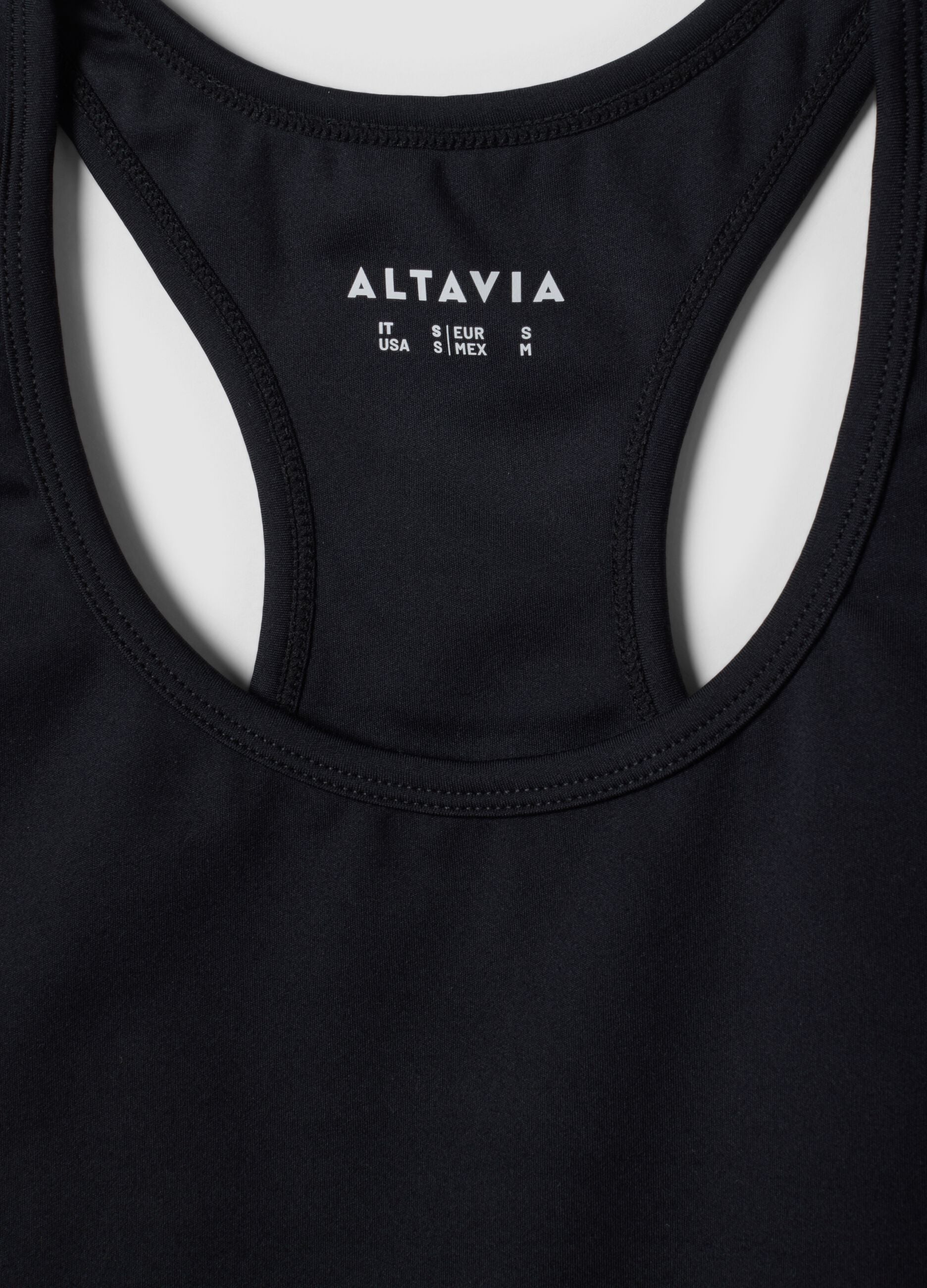 Black breathable stretch sports bra ALTAVIA STUDIO