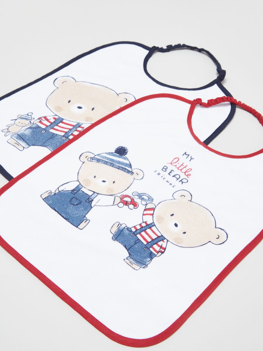 Two-pair pack bibs with PEVA backing_1