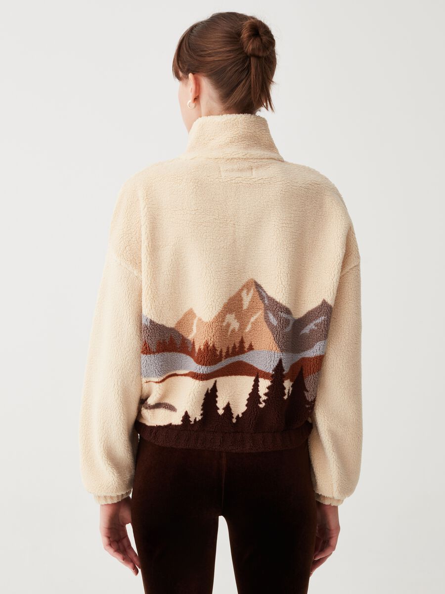 Half-zip sweatshirt with print_2