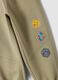 Beige pure cotton fleece over-fit jogger trousers_2