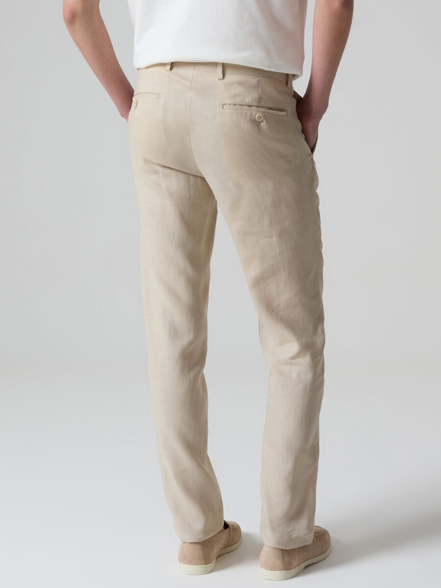 Pantalone chino in lino Contemporary_1