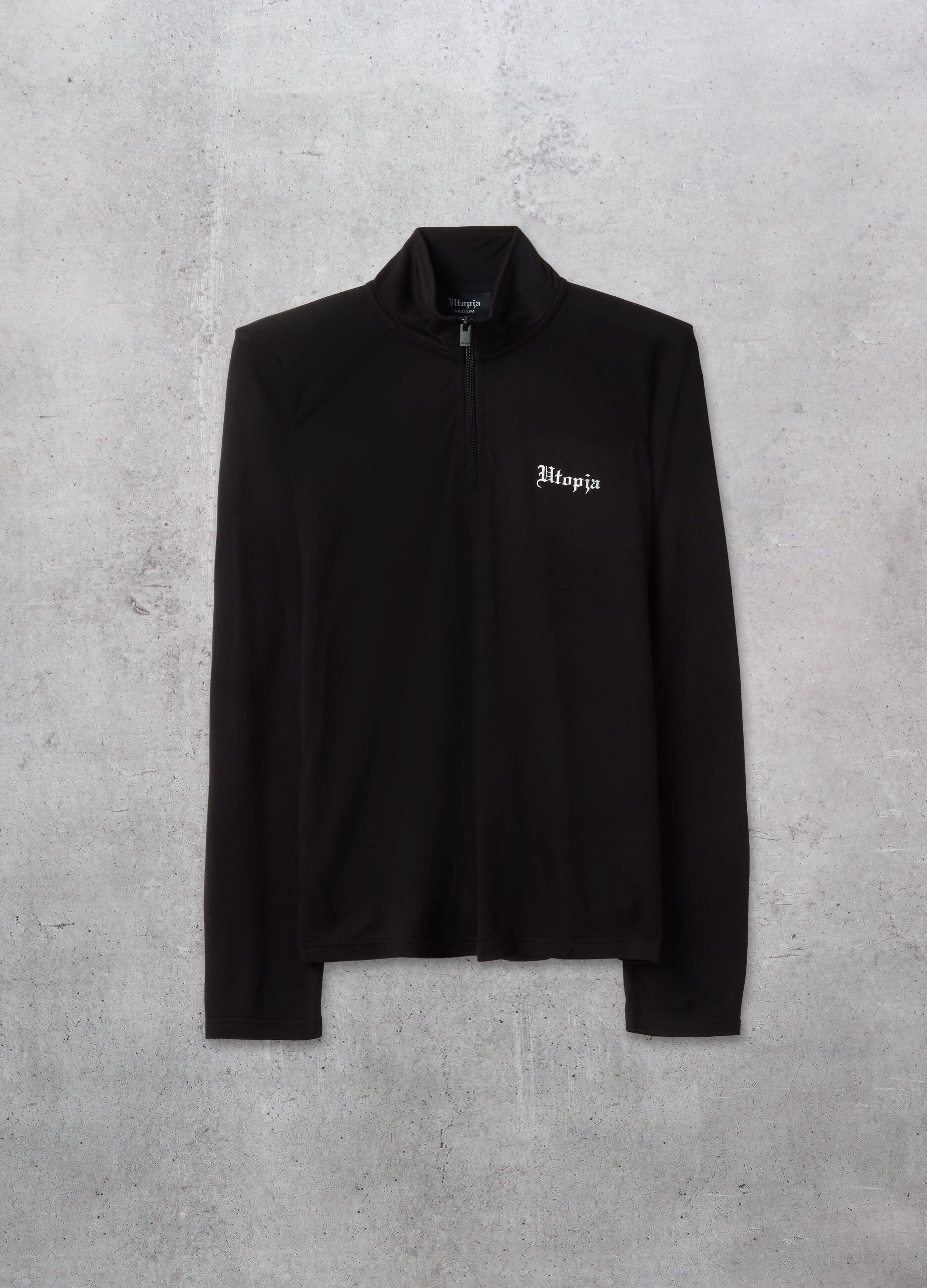 Half-Zip Light Sweater Black