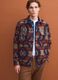 Multicolour geometric-print bowling-collar shacket, oversized fit_0