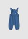 Baby-M&auml;dchen Latzhose aus reiner Baumwolle in Blau mit regul&auml;rer Passform_0