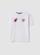 White short-sleeve pure cotton T-shirt_0