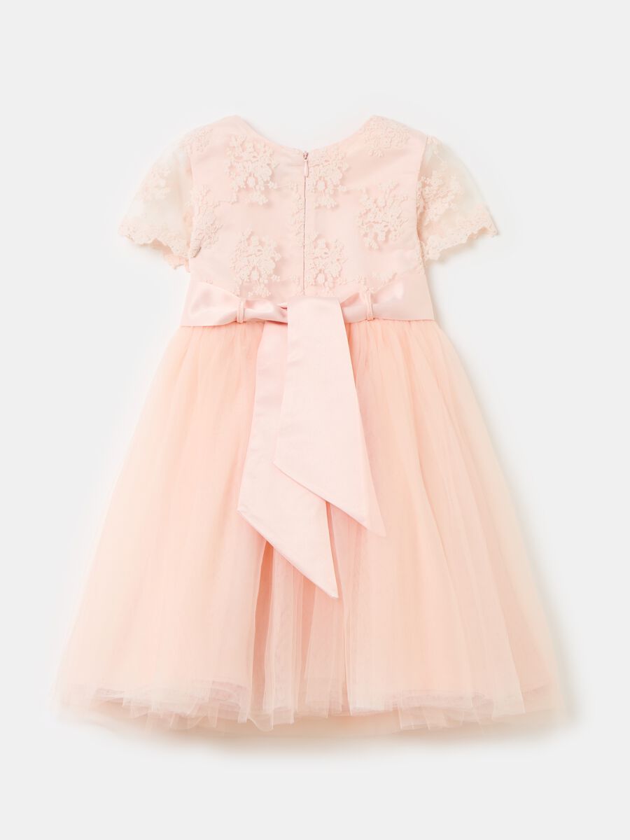 Tulle dress with lace inserts_1