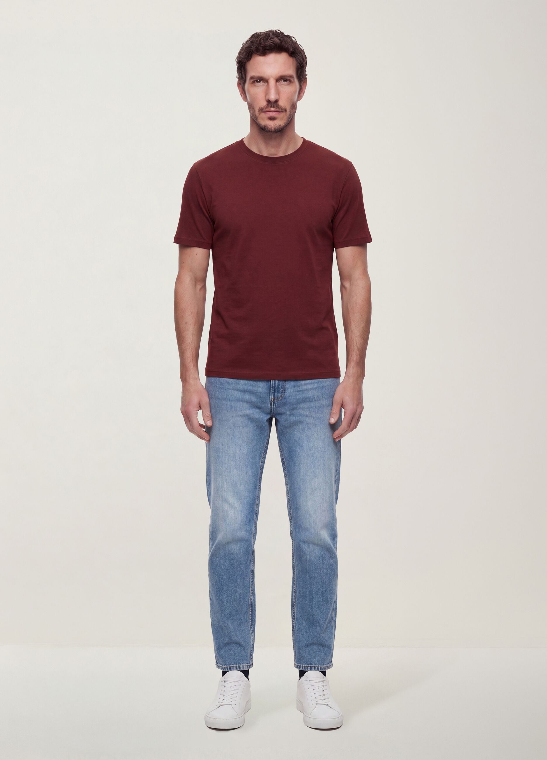 &Kappa;ό&kappa;&kappa;&iota;&nu;&omicron; &kappa;&omicron;&nu;&tau;&omicron;&mu;ά&nu;&iota;&kappa;&omicron; T-shirt &alpha;&pi;ό 100% &beta;&alpha;&mu;&beta;ά&kappa;&iota;, relaxed &epsilon;&phi;&alpha;&rho;&mu;&omicron;&gamma;ή