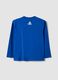 T-shirt azul em algod&atilde;o puro com estampado Astro Bot, relaxed fit_1