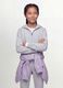 Girls&rsquo; grey hoodie in 100% organic cotton with star detail_0