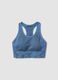 Top tecnico blu in tessuto elasticizzato traspirante ALTAVIA_4