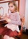 Girls&rsquo; multicolour striped stretch-cotton T-shirt with embroidery_0