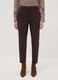 Braune Slim-Fit-Hose aus Stretch-Baumwolle_1