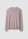 Beige pure merino wool crew-neck jumper, regular fit_6