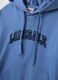 Blaue Baumwollmischung Hoodie mit Logo im Regular Fit_5