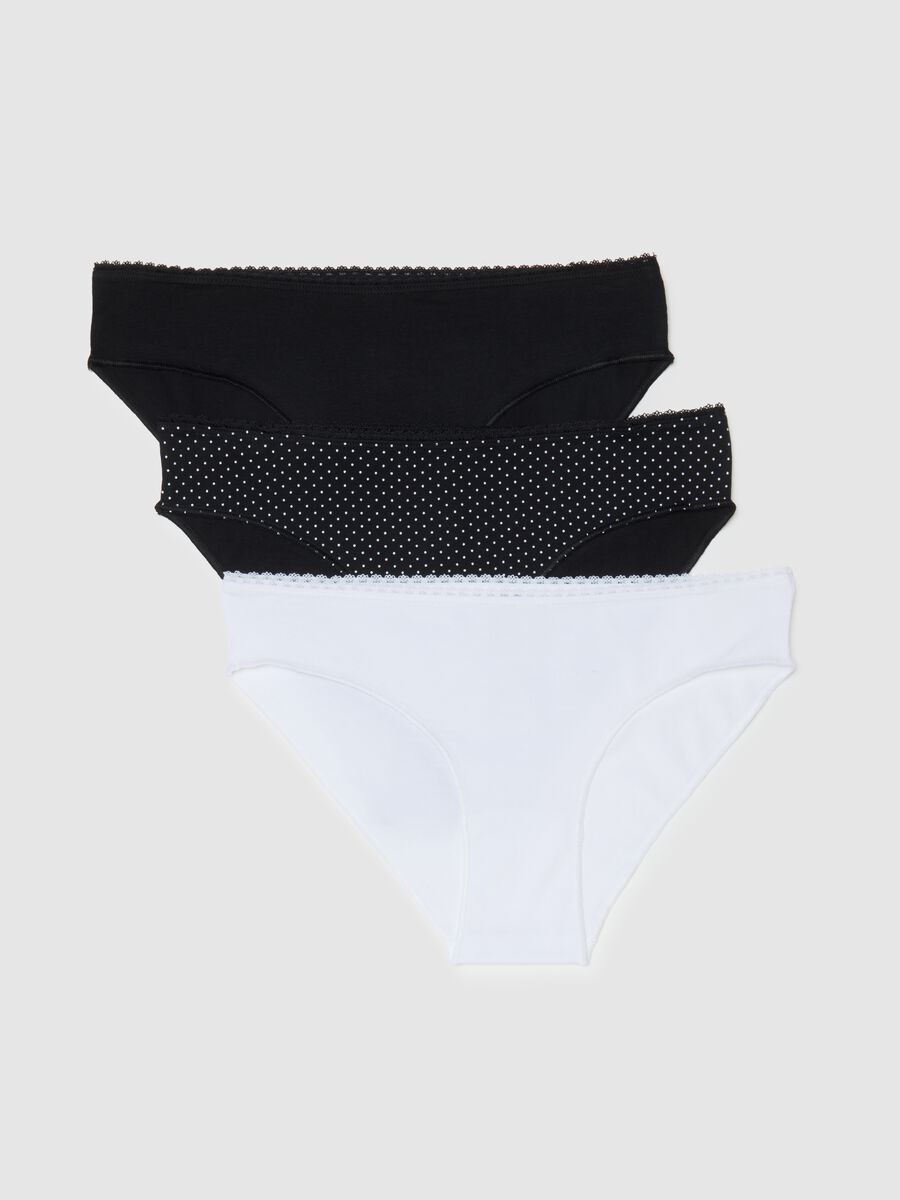 Multicolour Stretch Cotton Regular Fit Tripack Briefs_0