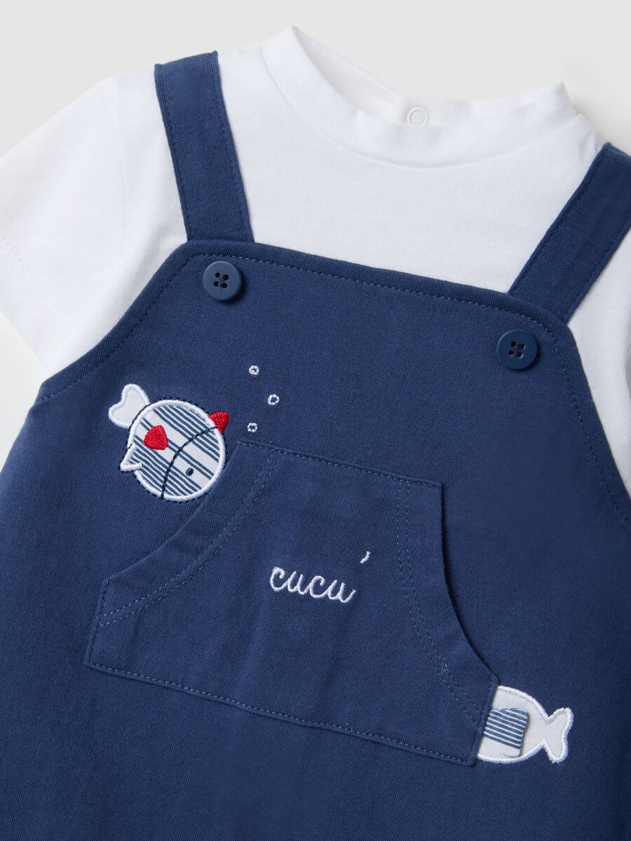 Multicolour Pure Cotton Baby Romper with Snap Closure_2