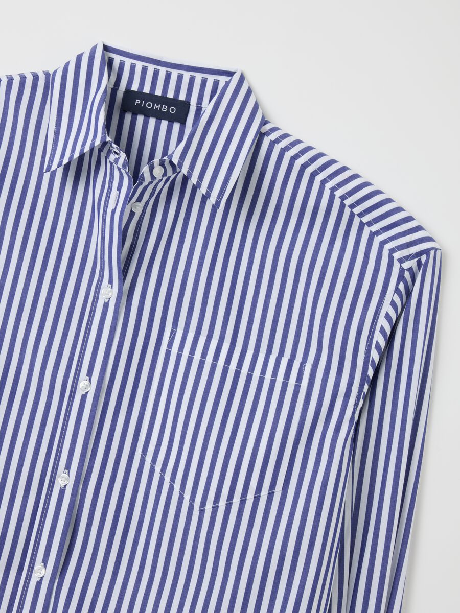 Blue Striped Cotton Shirt_6