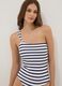 Blue striped stretch fabric swimsuit_3
