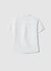 Boys' white linen-cotton blend regular fit shirt_1