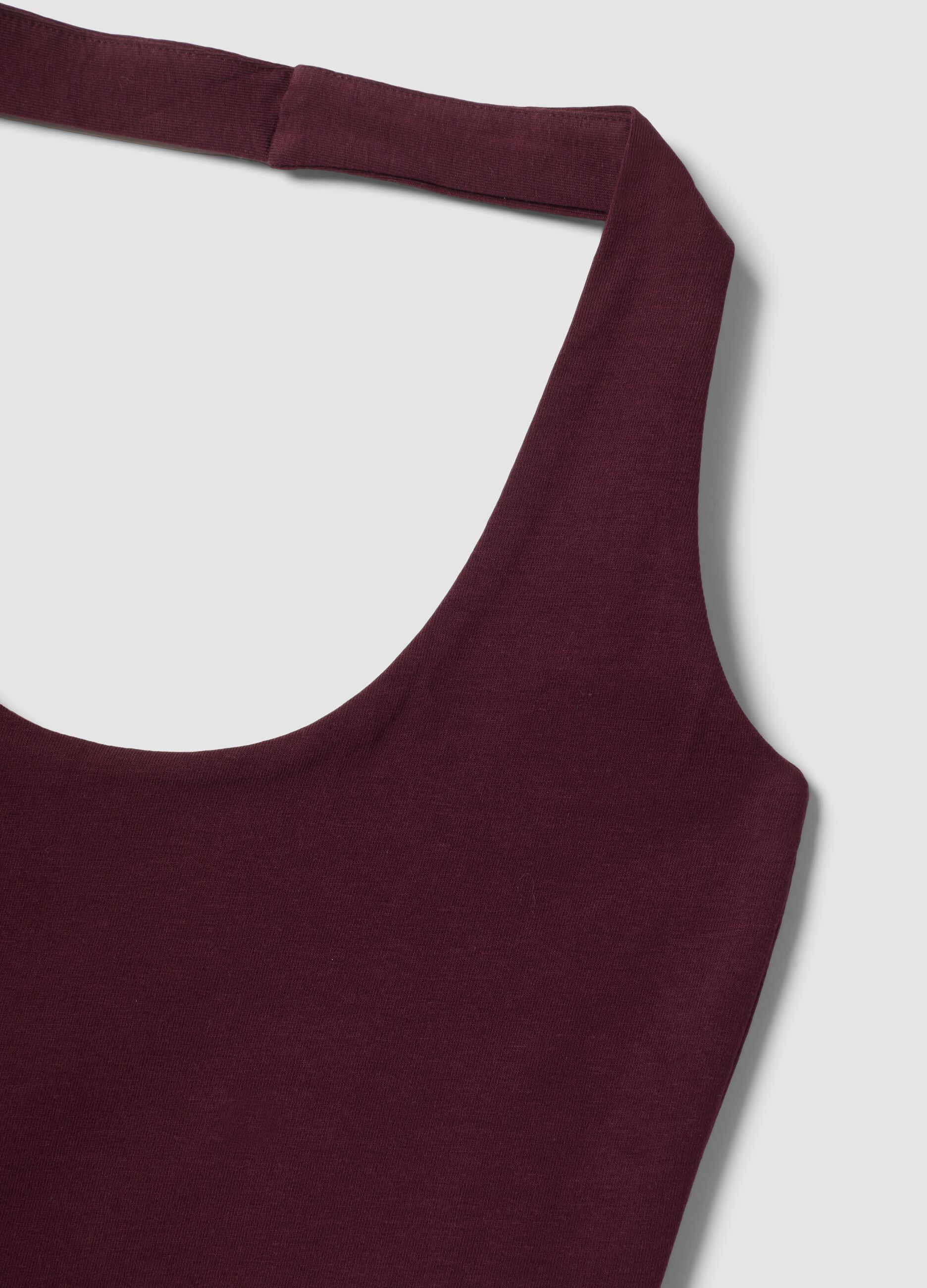 Purple stretch cotton top