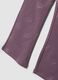 Leggings viola in cotone organico elasticizzato a fiori skinny fit_2