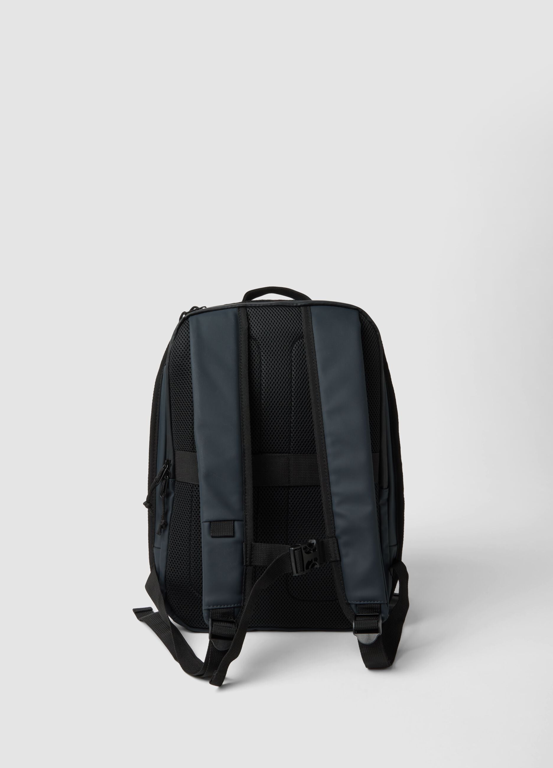 Zaino antifurto blu con scomparto interno e zip idrorepellente