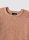Rosa Rippstrickpullover aus elastischer Wolle, Regular Fit_5