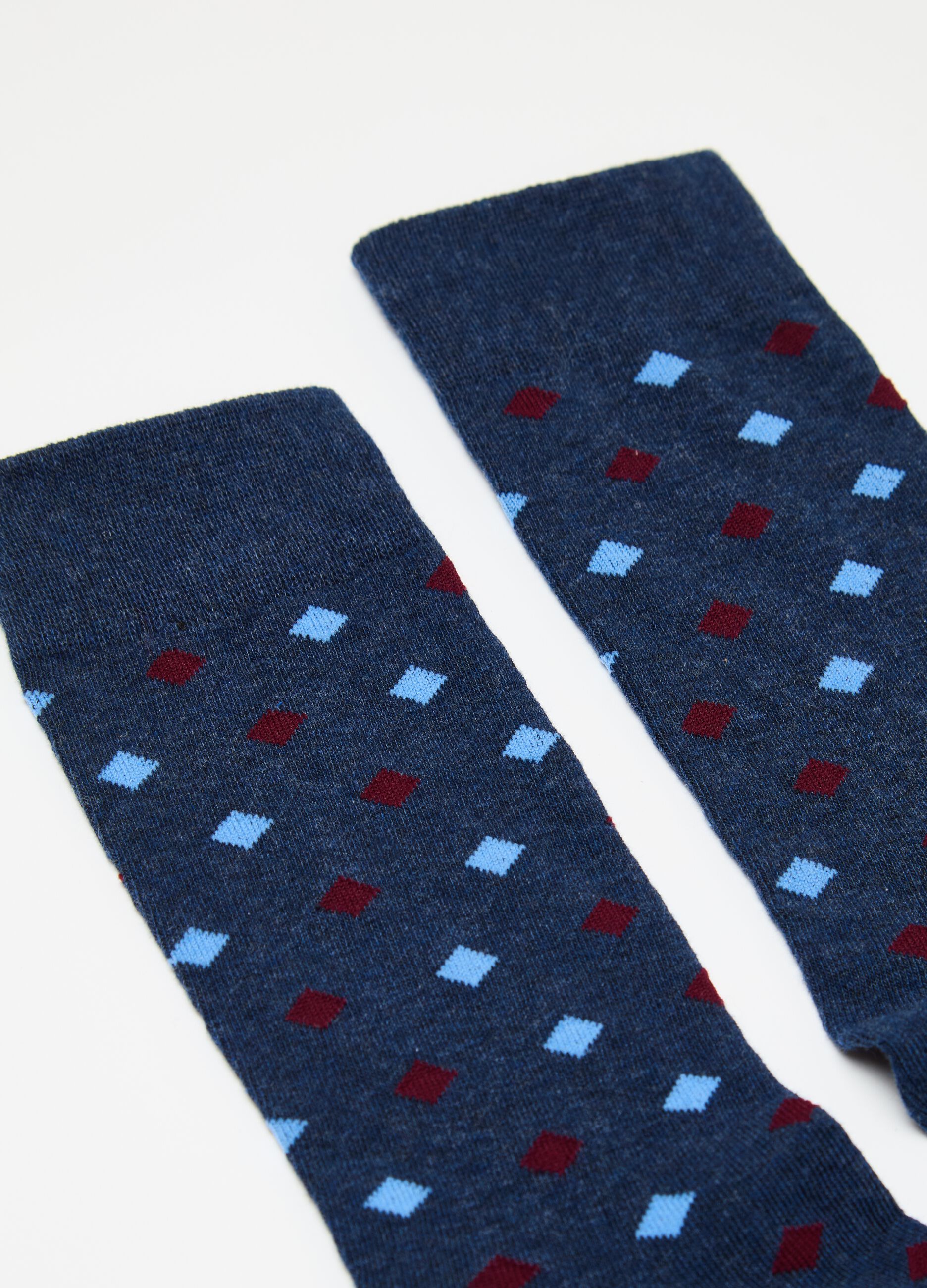 Two-pair pack of mid-length stretch socks