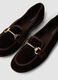 Brown loafers with gold-tone horsebit_1